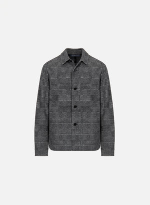 Shirt jacket patterned moleskin