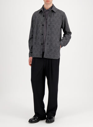 Shirt jacket patterned moleskin