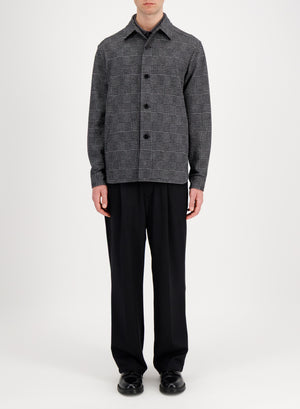 Shirt jacket patterned moleskin