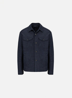 Shirt jacket Vitale Barberis pindot