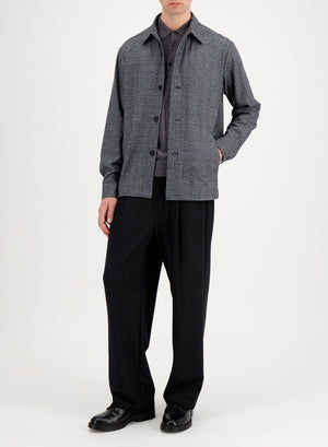 Shirt jacket Vitale Barberis donegal houndstooth