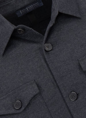 Shirt jacket superfine merino