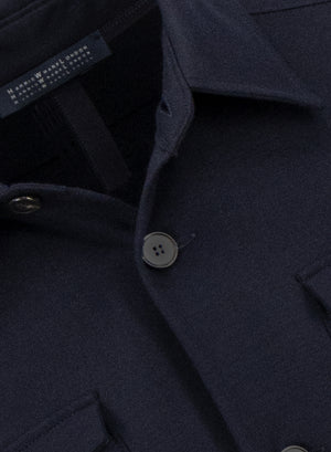 Shirt jacket superfine merino