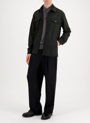 Shirt jacket superfine merino