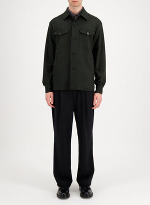 Shirt jacket superfine merino