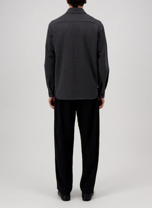 shirt jacket stretch piquet