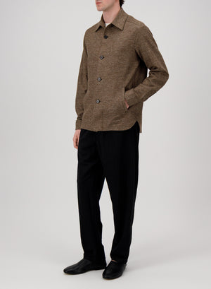 shirt jacket linen honeycomb