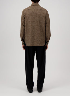 shirt jacket linen honeycomb