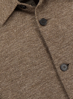 shirt jacket linen honeycomb