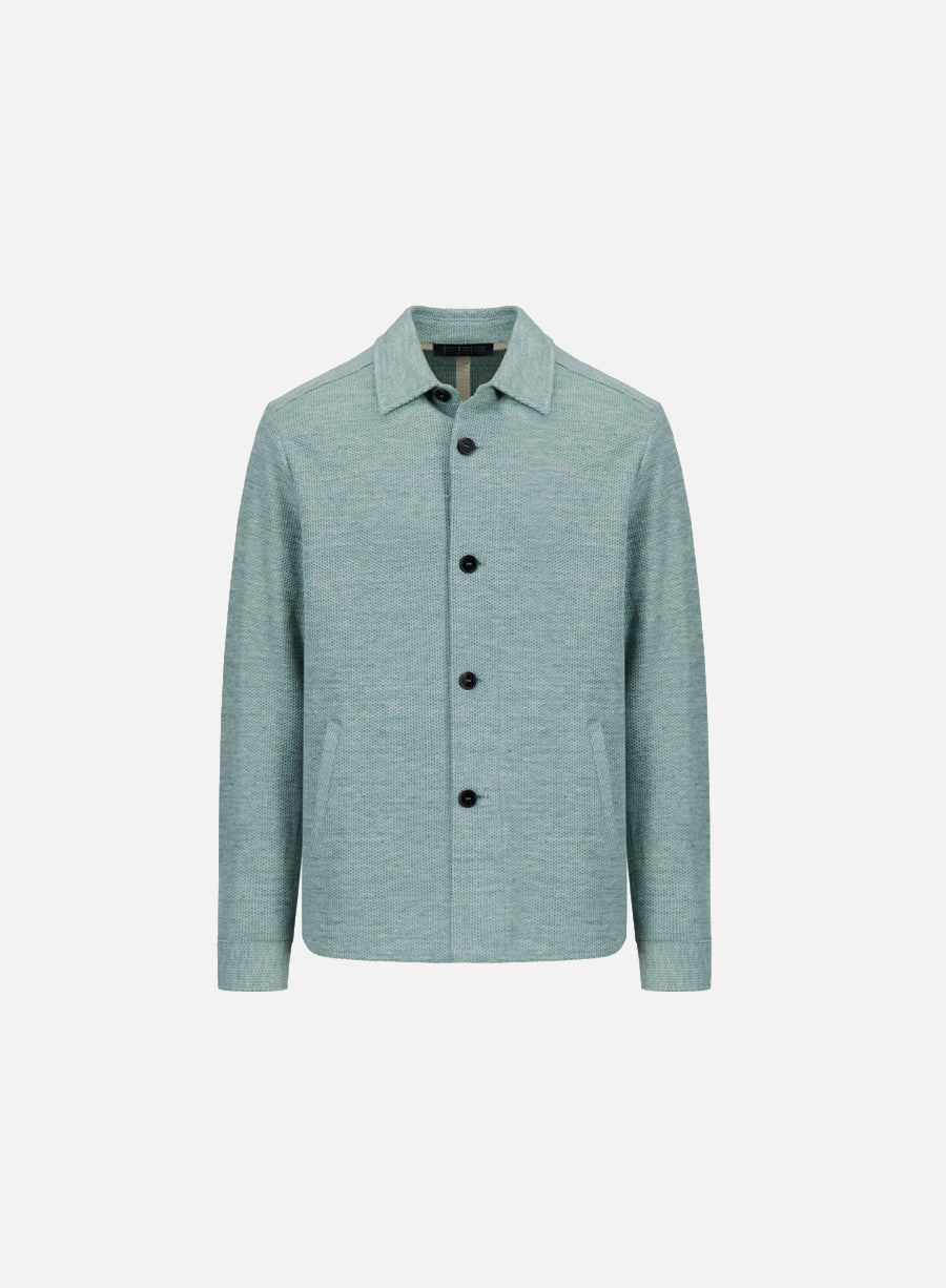 shirt jacket linen honeycomb
