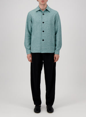 shirt jacket linen honeycomb