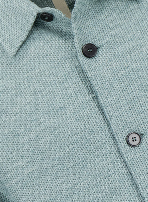 shirt jacket linen honeycomb