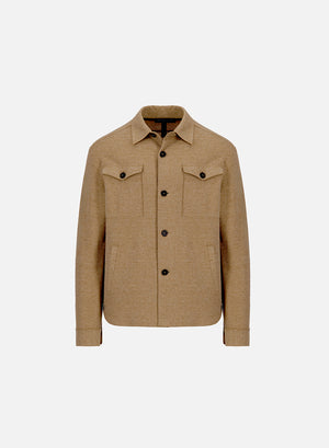 shirt jacket piquet melange