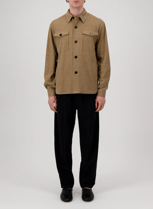 shirt jacket piquet melange