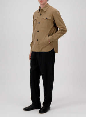 shirt jacket piquet melange