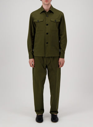 shirt jacket cotton jersey