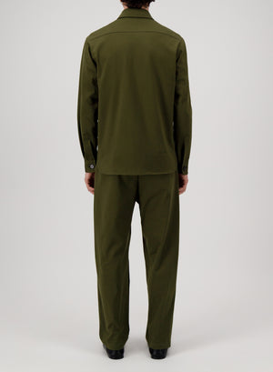 shirt jacket cotton jersey