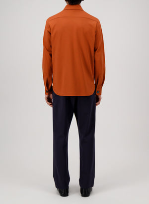 shirt jacket diagonal crafted with Loro Piana fabric