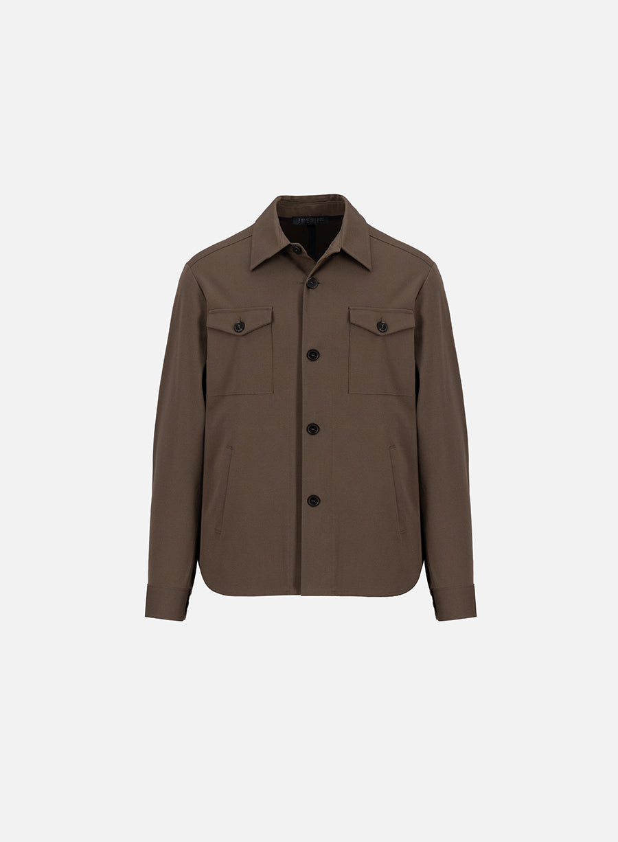 Shirt jacket techno viscose
