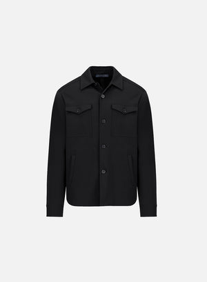 Shirt jacket techno viscose