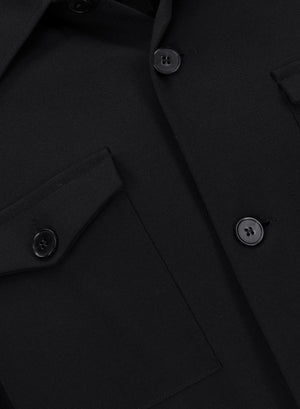 Shirt jacket techno viscose