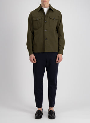 Shirt jacket techno viscose