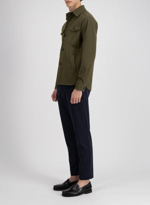 Shirt jacket techno viscose