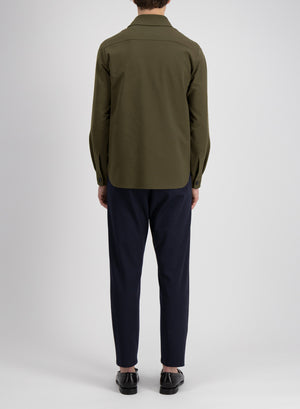 Shirt jacket techno viscose