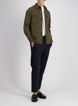 Shirt jacket techno viscose