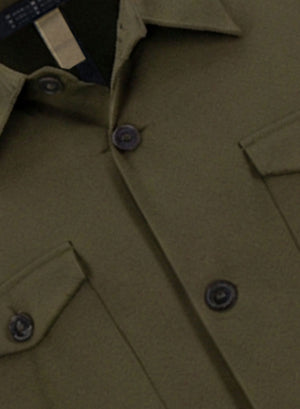 Shirt jacket techno viscose