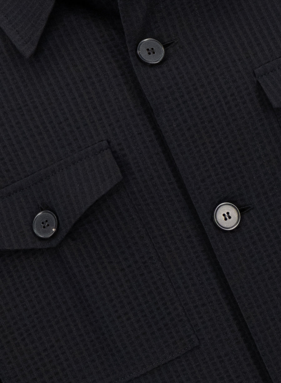 Shirt jacket coolmax seersucker