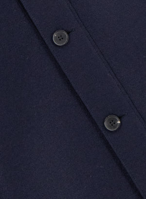 Overshirt in light pressed wool