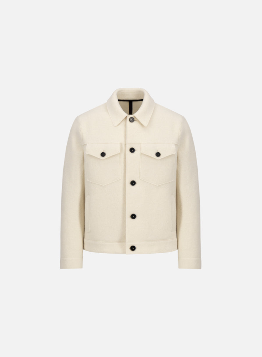 Western jacket in boiled wool