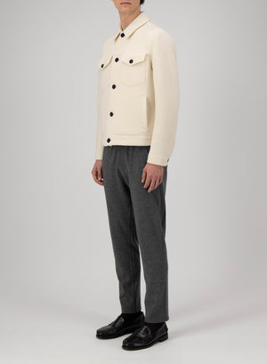 Western jacket in boiled wool