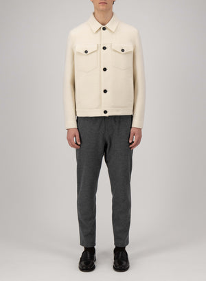 Western jacket in boiled wool