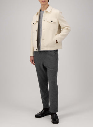 Western jacket in boiled wool
