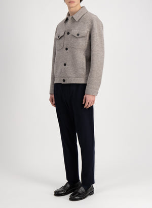 Western jacket in boiled wool