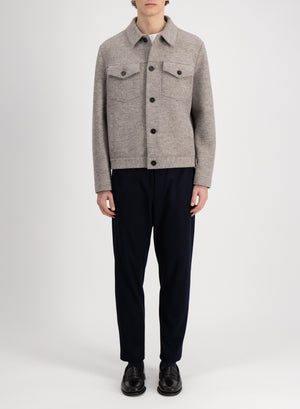 Western jacket in boiled wool