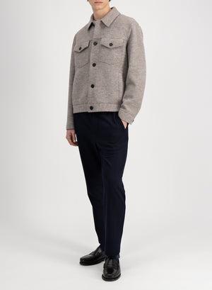 Western jacket in boiled wool
