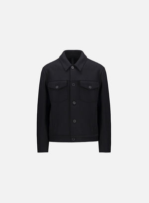 Western jacket in pressed wool