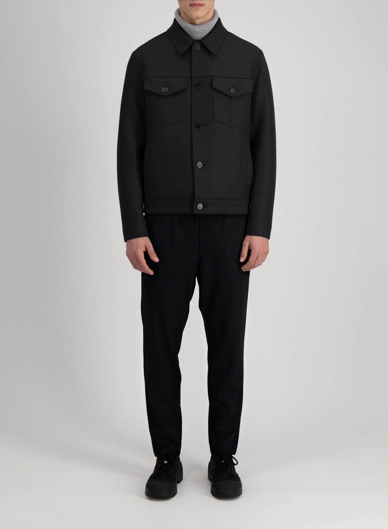 Western jacket pressed wool