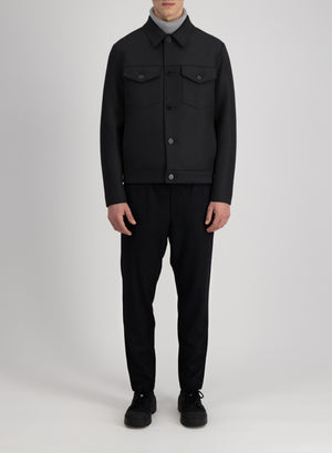 Western jacket in pressed wool