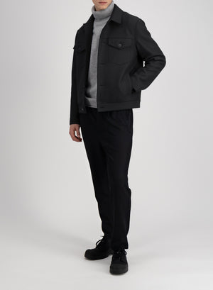 Western jacket in pressed wool