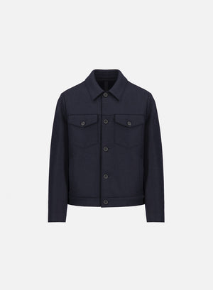 Western jacket in pressed wool