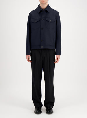 Western jacket in pressed wool