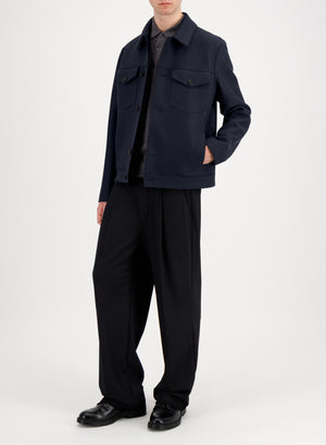 Western jacket in pressed wool