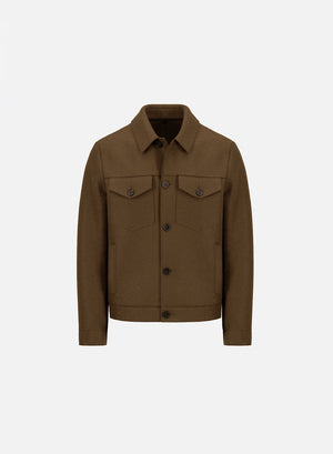 Western jacket in pressed wool