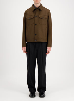 Western jacket in pressed wool
