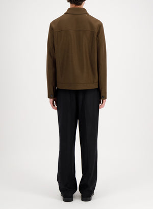 Western jacket in pressed wool