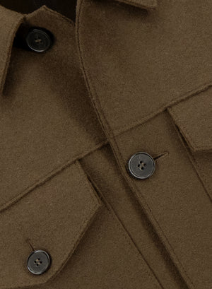 Western jacket in pressed wool